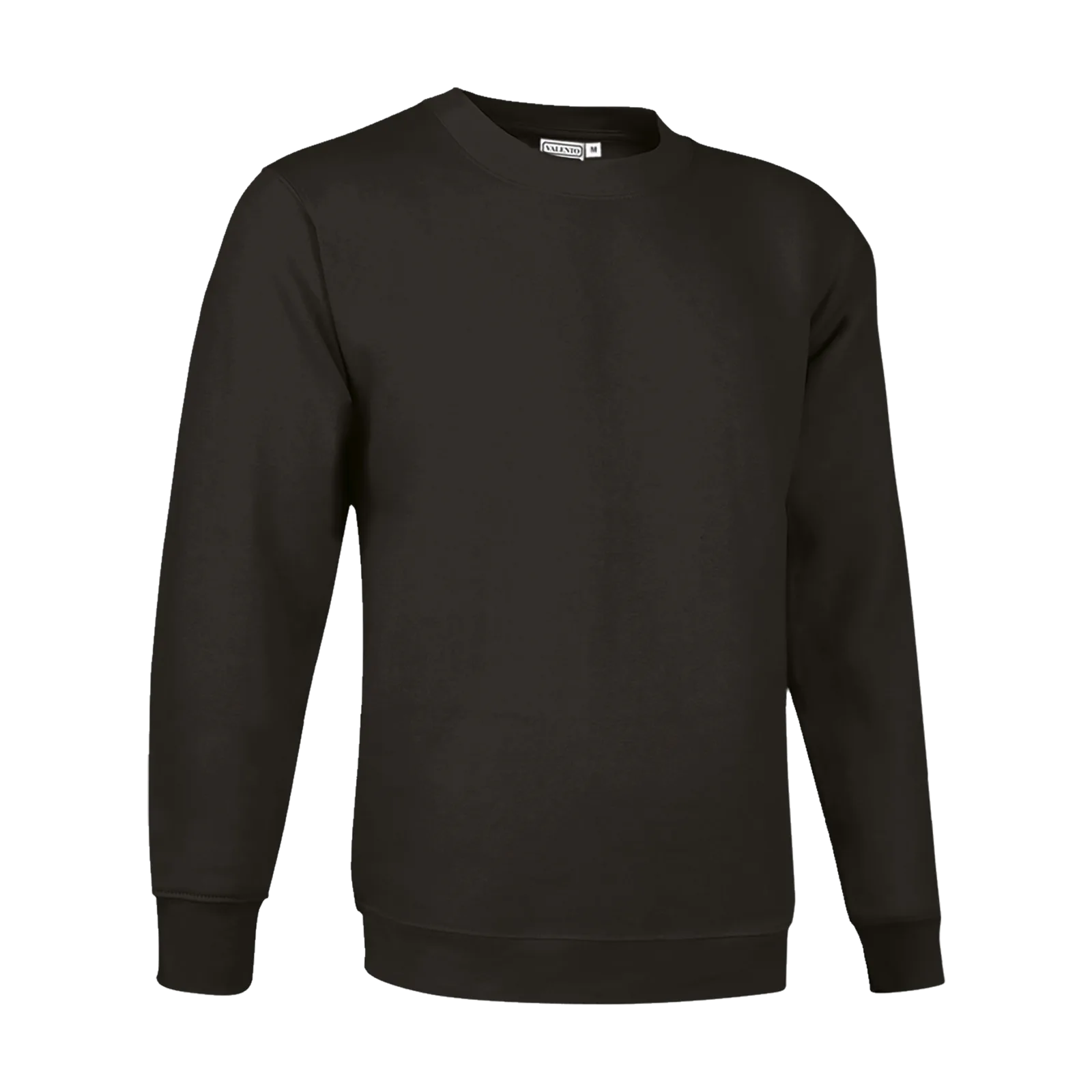 Sudadera de cuello redondo negro (delante)