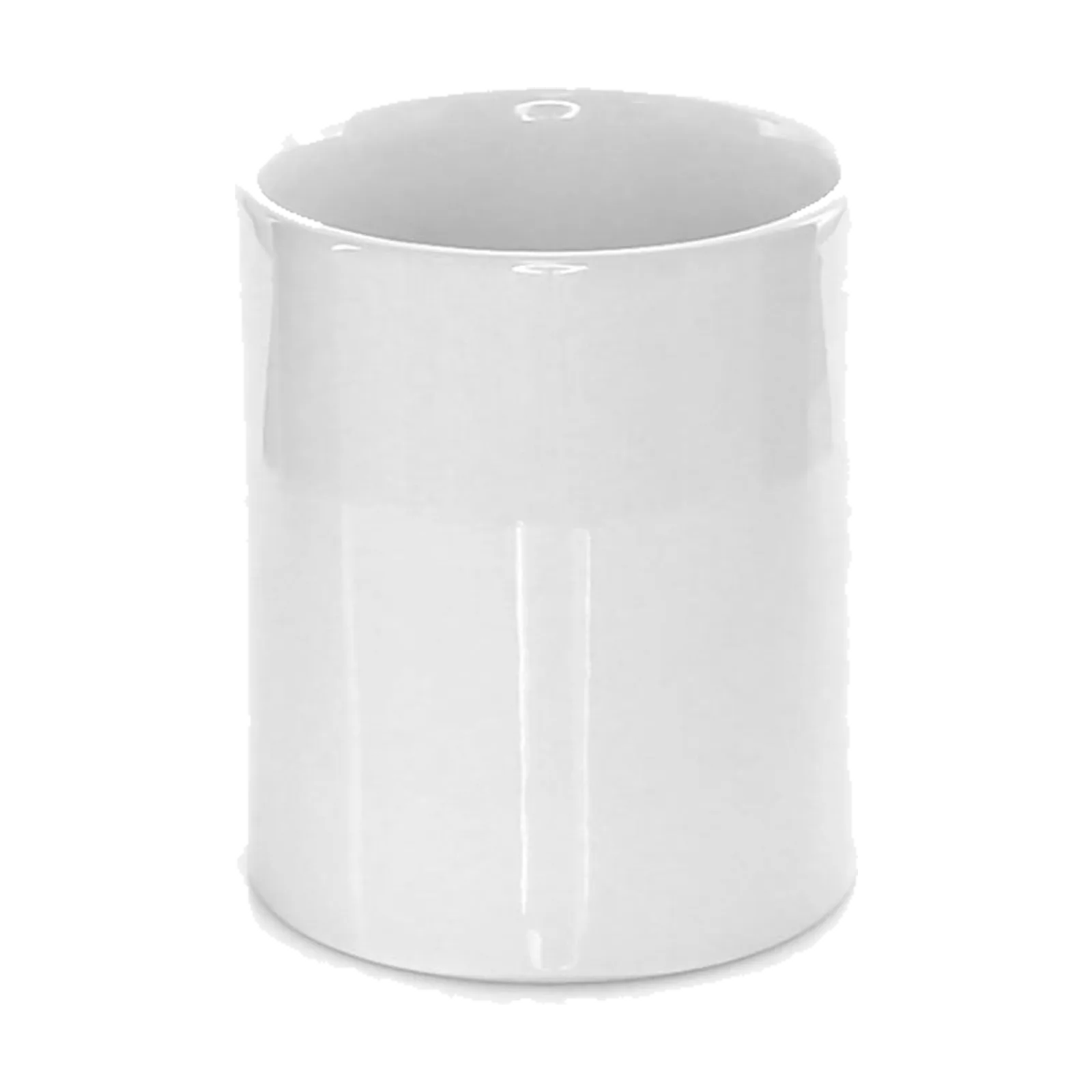 Taza de cerámica blanca blanco (frente)