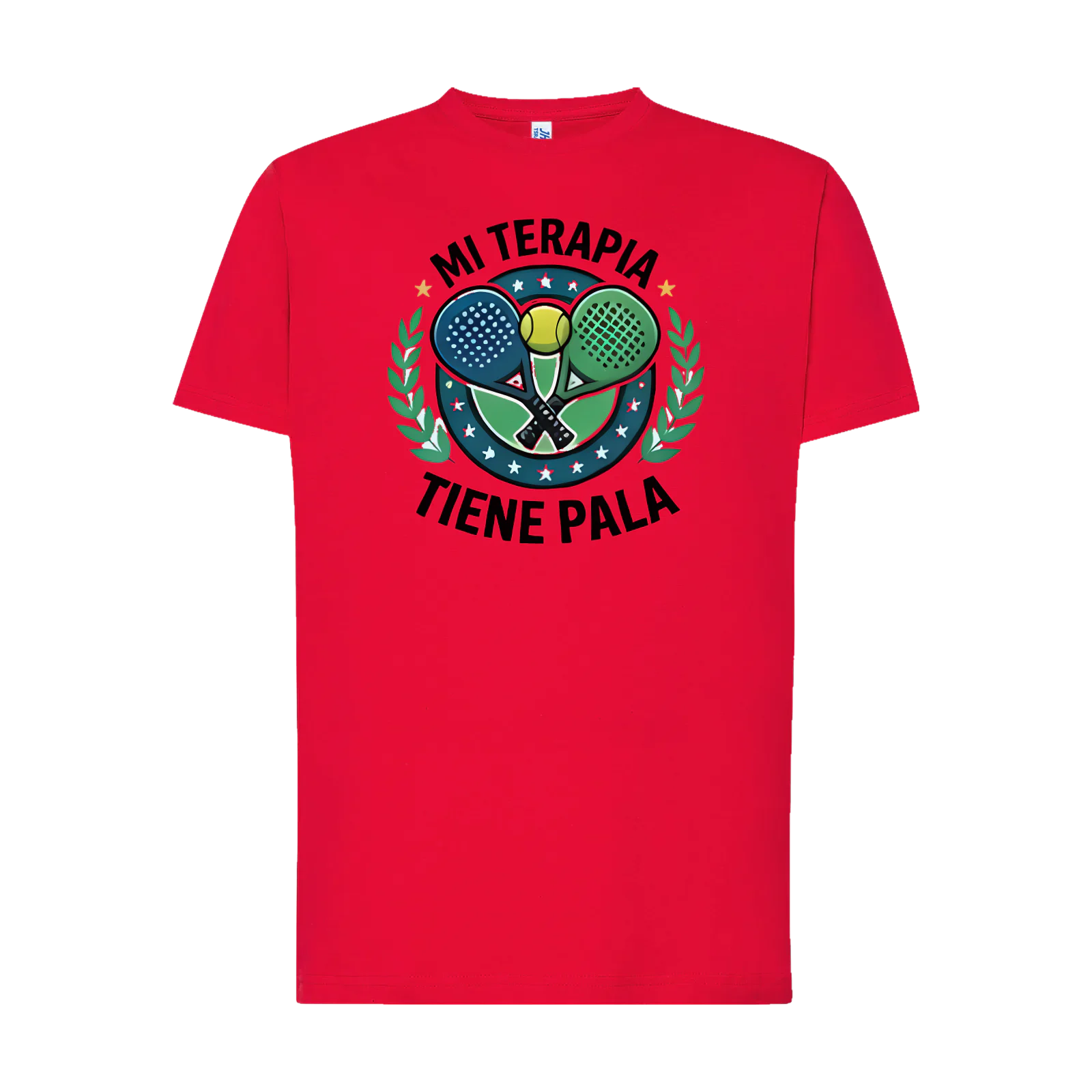 Camiseta «Mi terapia tiene pala» en rojo