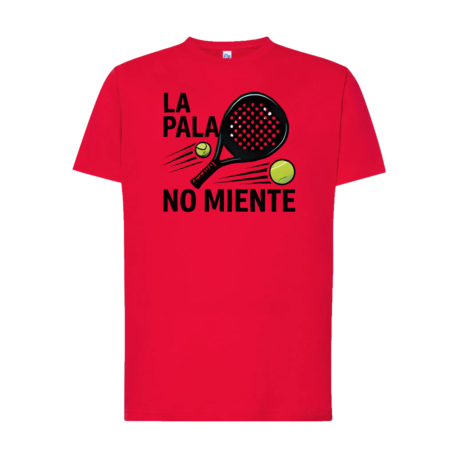 Camiseta «La pala no miente» en rojo