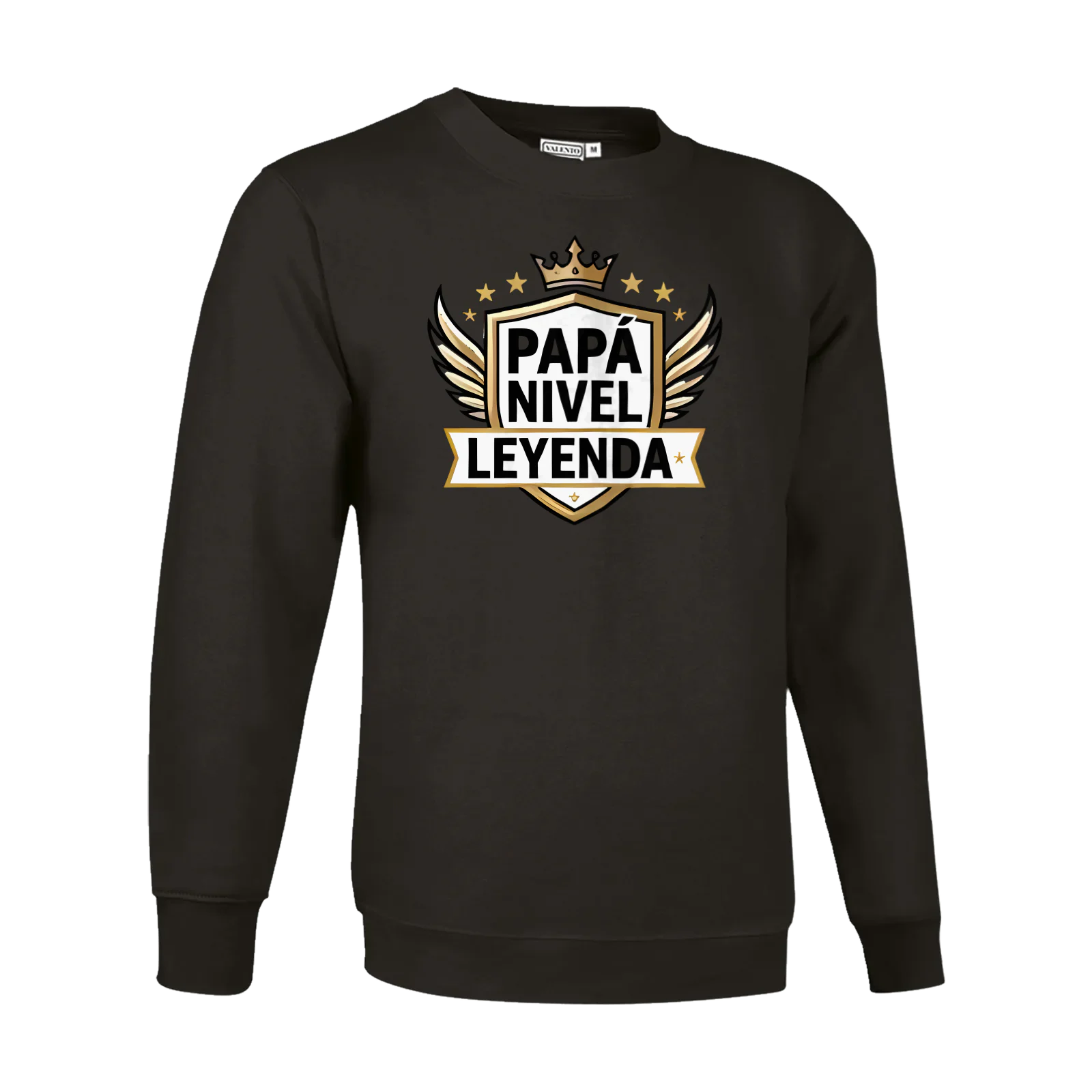 Sudadera «Papá nivel leyenda» en negro