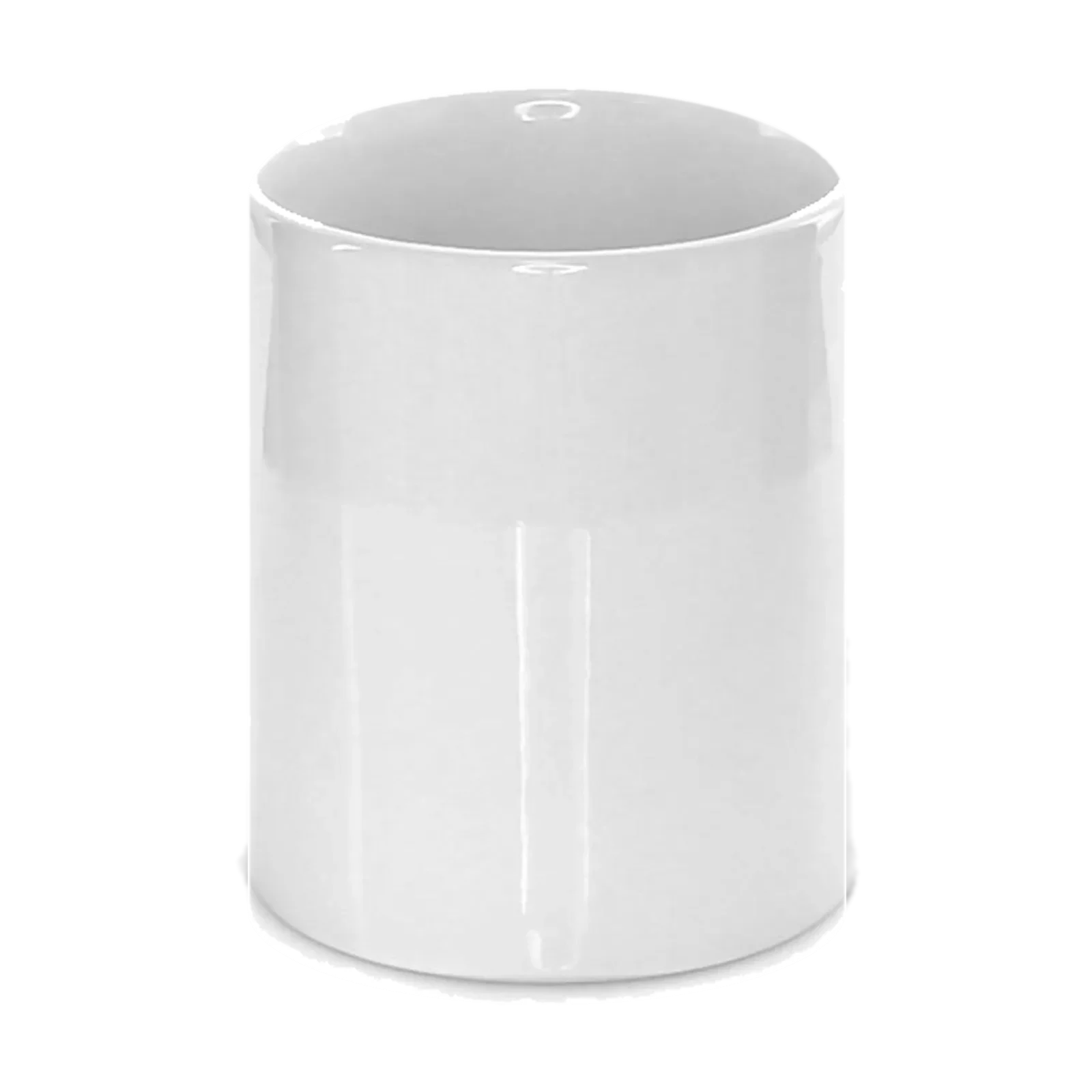 Taza de cerámica blanca blanco (frente)