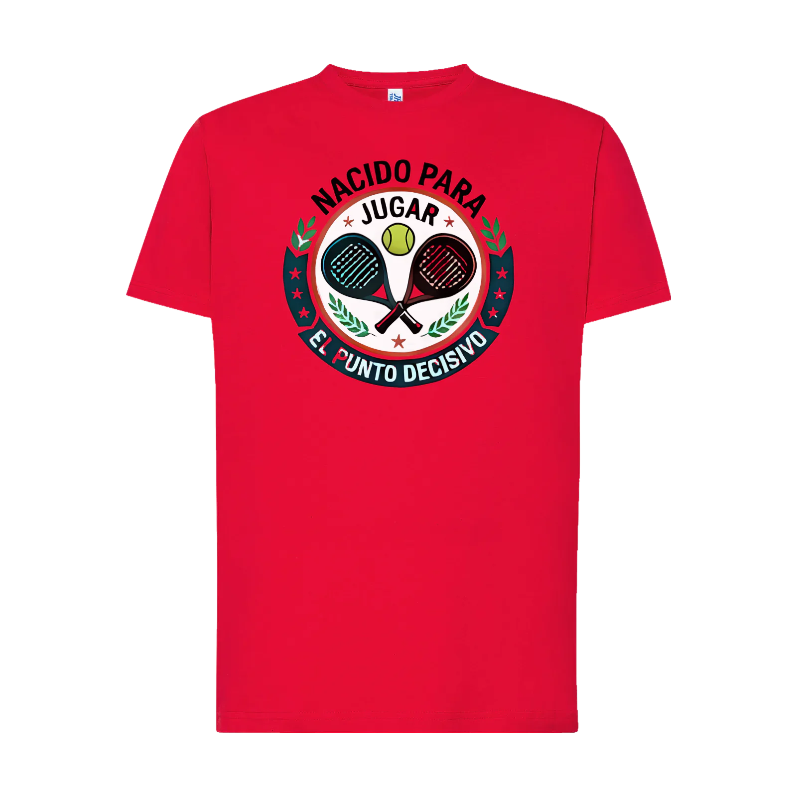 Camiseta «Nacido para jugar» en rojo